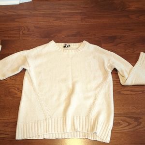 J. crew Ivory Crew Sweater